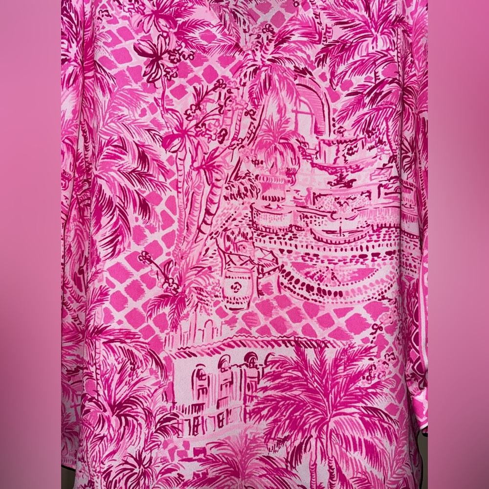 Lilly Pulitzer Pamala Top in Paradise Pink size Small - Picture 7 of 15